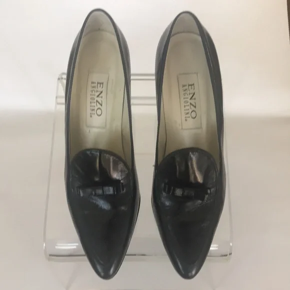 BLACK LEATHER PUMPS 7.5 - Picture 10 of 10